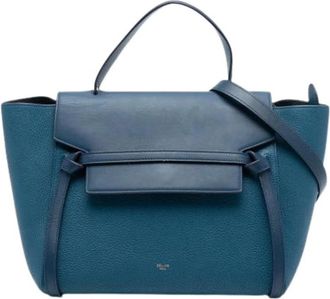 Celine Pre-owned Handbags, female, Blue, Size: ONE SIZE Pre-owned Vintage Satchel