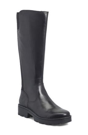 B&oslash;rn Cascade Knee High Boot in Black Leather/Combo at Nordstrom Rack, Size 6