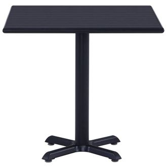Berkfield Home Garden Table Black 80x80x75 cm | Size: 80 x 80 x 75 cm