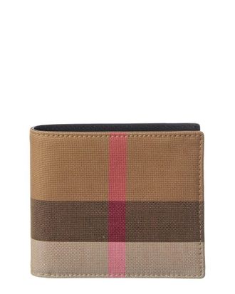 Burberry Check Canvas Bifold Wallet