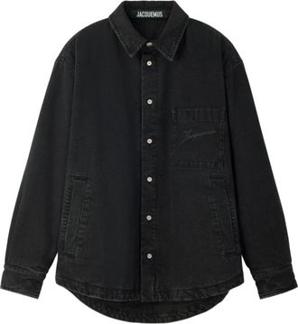 Jacquemus La Chemise Boulanger Shirt - Heren - Spijkerjassen - Zwart - M - Katoen - Jassen