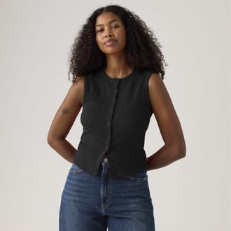Levi's Rory Button Up Shirt - Womens - XS - Black