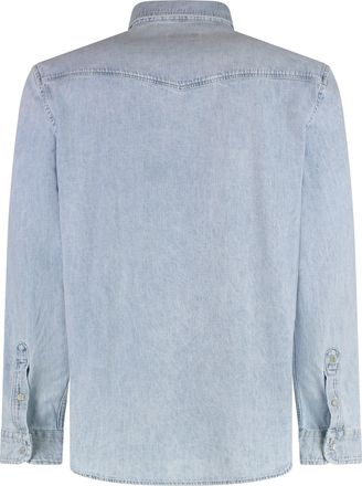 Dondup Cotton Denim Shirt - Blue