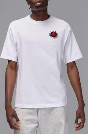 Nike Jordan MJ Flight Club Short Sleeve T-Shirt in 100 White at Nordstrom, Size Xx-Large