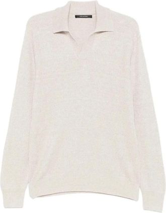 Tagliatore Kendall Sweater - Heren - V-hals truien - Grijs - 2XL - Katoen - Truien & Vesten