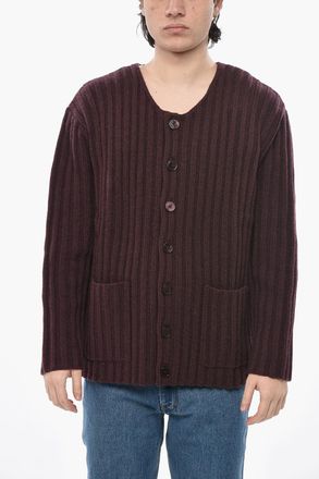 Givenchy Cardigan in Cashmere a Coste con Tasche a Toppa Givenchy