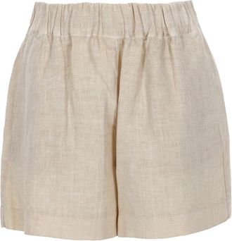 120% Lino Linen Relaxed Fit Summer Shorts