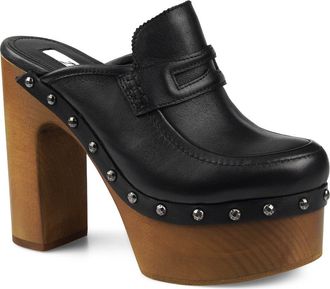 Zigi Soho Jiggy Platform Clog in Black Leather at Nordstrom, Size 11