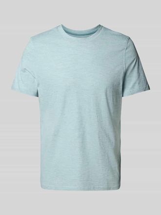 Mc Neal T-Shirt mit geripptem Rundhalsausschnitt in Aqua, Gr&ouml;&szlig;e XXXL