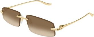 Cartier Sunglasses, unisex, Yellow, 58 MM, Panth&egrave;re Sunglasses