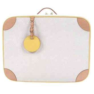 Louis Vuitton Pre-owned Monogram Jacquard Cotton Suitcase - unisex - Louis Vuitton Vintage - Vintage Weekend Bags - Beige - ONE SIZE - Pre-owned