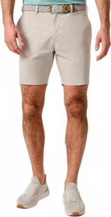 Johnnie-O Jupiters Stretch Cotton Performance Shorts - 8 In Khaki