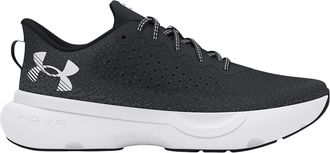 Under Armour womens Infinite Sneaker, (001) Black/Black/White, 10