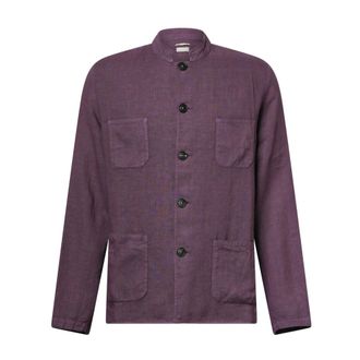 Massimo Alba Shirt Jacket - male - Massimo Alba - Light Jackets - Purple - XL - Jackets