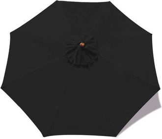 OEM Toldo De Repuesto Para Sombrilla Con 8 Varillas, Cubierta Resistente A Los Rayos Uv (solo La Parte Superior), Rayas Azules Y Blancas, 2 M
