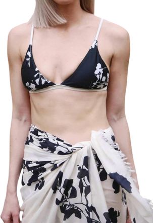 Carolina K Irina Bikini Top In Bold Flowers