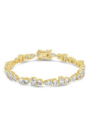 Sterling Forever Cubic Zirconia Bracelet in Gold at Nordstrom Rack