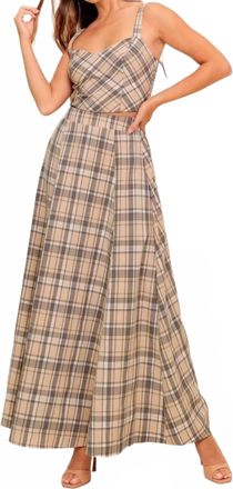Flying Tomato Hayden Skirt Set In Beige