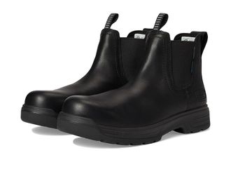 Ariat Turbo Chelsea CSA Waterproof Carbon Toe Work Boots Mens Work Boots All Black : 10.5 D - Medium, Synthetic