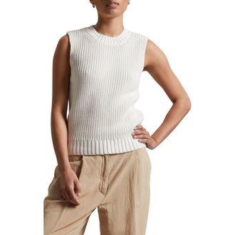& Other Stories Sleeveless Cotton Sweater in Off White at Nordstrom, Size Medium