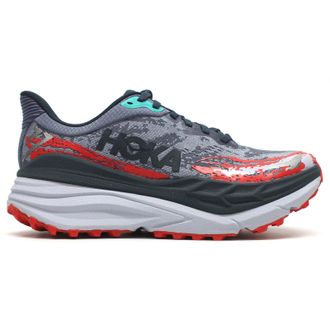 Hoka One One Hoka Stinson 7 Textile Synthetic Womens Running Trainers - Anchor Gull - Size:UK 5.5