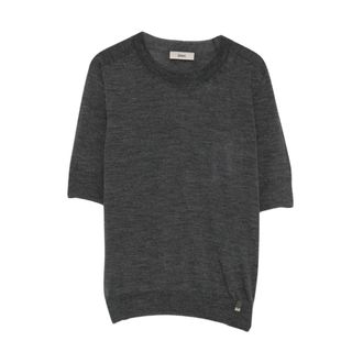 Herno Truien & Vesten, Dames, Grijs, M, Trui met ronde hals
