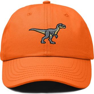 Dalix Velociraptor Dad Cap in Orange at Nordstrom