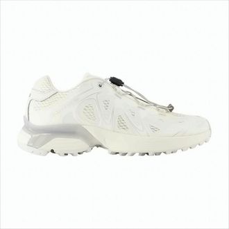 Salomon White Sneakers With Breathable Textile Upper