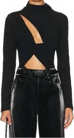 Ato&igrave;r Vincent Cut Out Bodysuit In Black