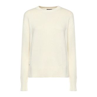 Polo Ralph Lauren Round-neck Knitwear, female, Beige, Size: XS Pony Motif Sweater