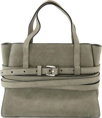 Moschino Tie Me belt-detail tote bag - Green