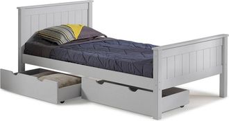 Alaterre Harmony Twin Wood Platform Bed With Storage Drawers