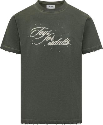 GCDS text-print T-shirt - Green