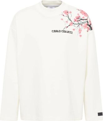 Carlo Colucci From Milano to Tokyo Sweatshirt - male - Carlo Colucci - Sweatshirts - White - 2XL - Sweatshirts & Hoodies