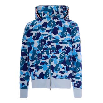 A Bathing Ape Zip-throughs, male, Blue, Size: XL Abc Camo 2Nd Shark Full Zip Hoodie
