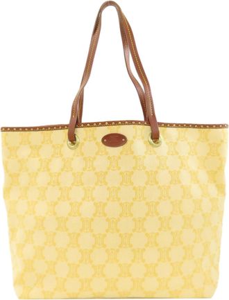 Celine Yellow Canvas Tote Bag (Pre-Owned)