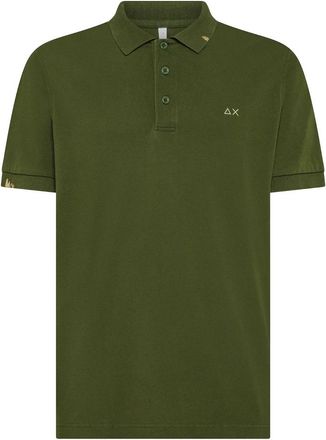 Sun 68 Vintage Groen Polyester Polo Shirt - Heren - Polos - Groen - 3XL - Polyester - Tops