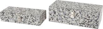 Uma Set of 2 Jewelry Boxes in Grey Multi at Nordstrom Rack