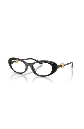 Versace 52mm Oval optical glasses in Black at Nordstrom