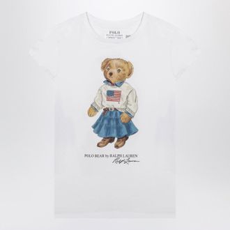 Polo Ralph Lauren White Polo Bear T-shirt
