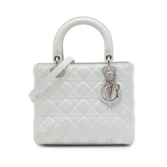 Dior Pre-owned Dior Medium Lambskin Cannage Lady Satchel Ladies PN8Y6K4LV8K16E16