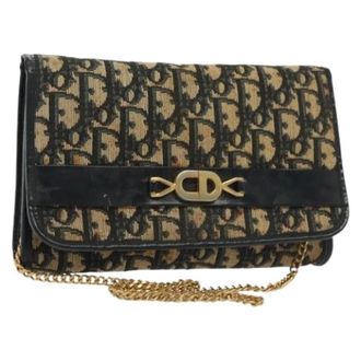 Dior Pre-owned Mini Bags, female, Multicolor, Size: ONE SIZE Pre-owned Trotter Canvas Mini Shoulder Bag
