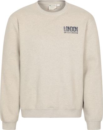 Mountain Warehouse Heren Sweatshirt Regionaal Londen (Cr&egrave;me)