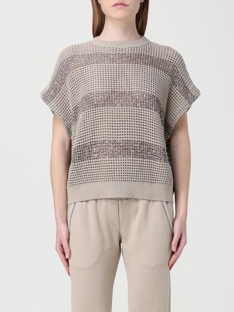 Brunello Cucinelli Maglia Brunello Cucinelli in cotone con paillettes