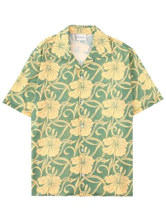 Dr&ocirc;le de Monsieur Hibiscus Floral Boxy Shirt