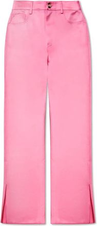 Nanushka Vaeda satijnen broek - Dames - Wijde Broeken - Roze - M - Satijn - Broeken
