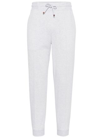 Brunello Cucinelli Pantaloni sportivi con stampa - Bianco