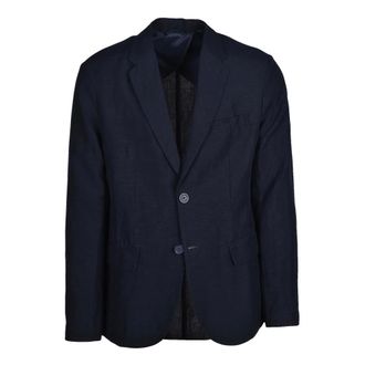 A|X Armani Exchange Heren, Jassen, Blauw, Maat: 3XS Linnen