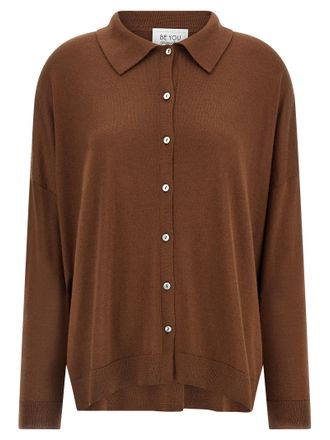 Be You Brown Cashmere Womens Cardigan