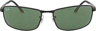 Ray-Ban Ray Ban Green Classic Rectangular Mens Sunglasses RB3498 002/71 61